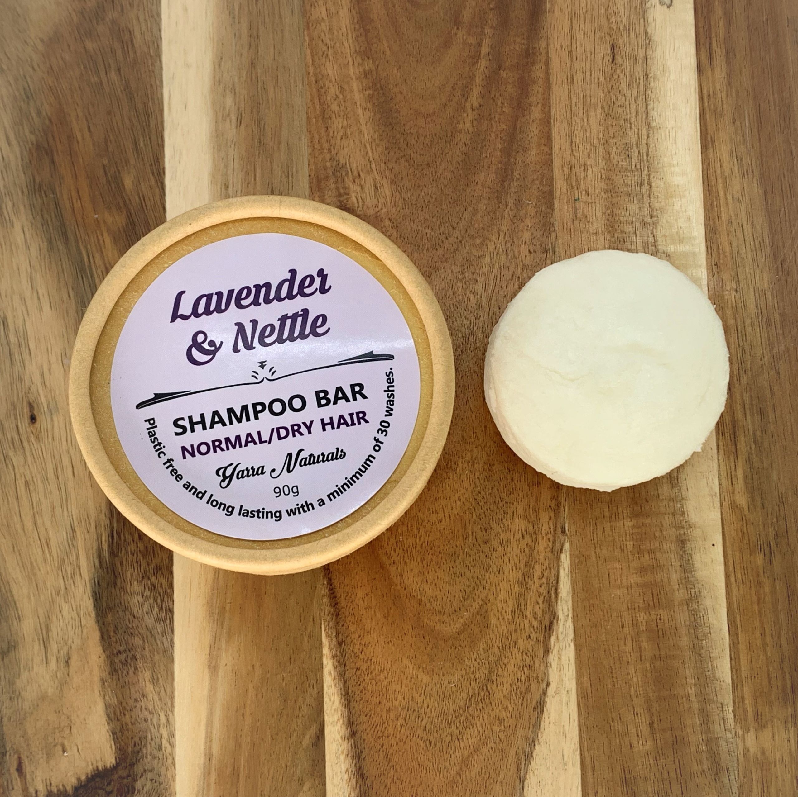 Lavender & Nettle Shampoo Bar Yarra Naturals
