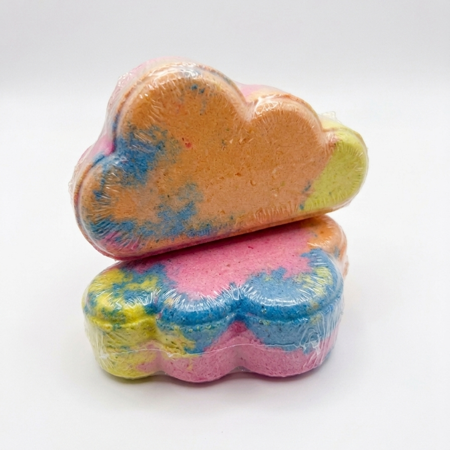 Make a Rainbow Bath Bomb