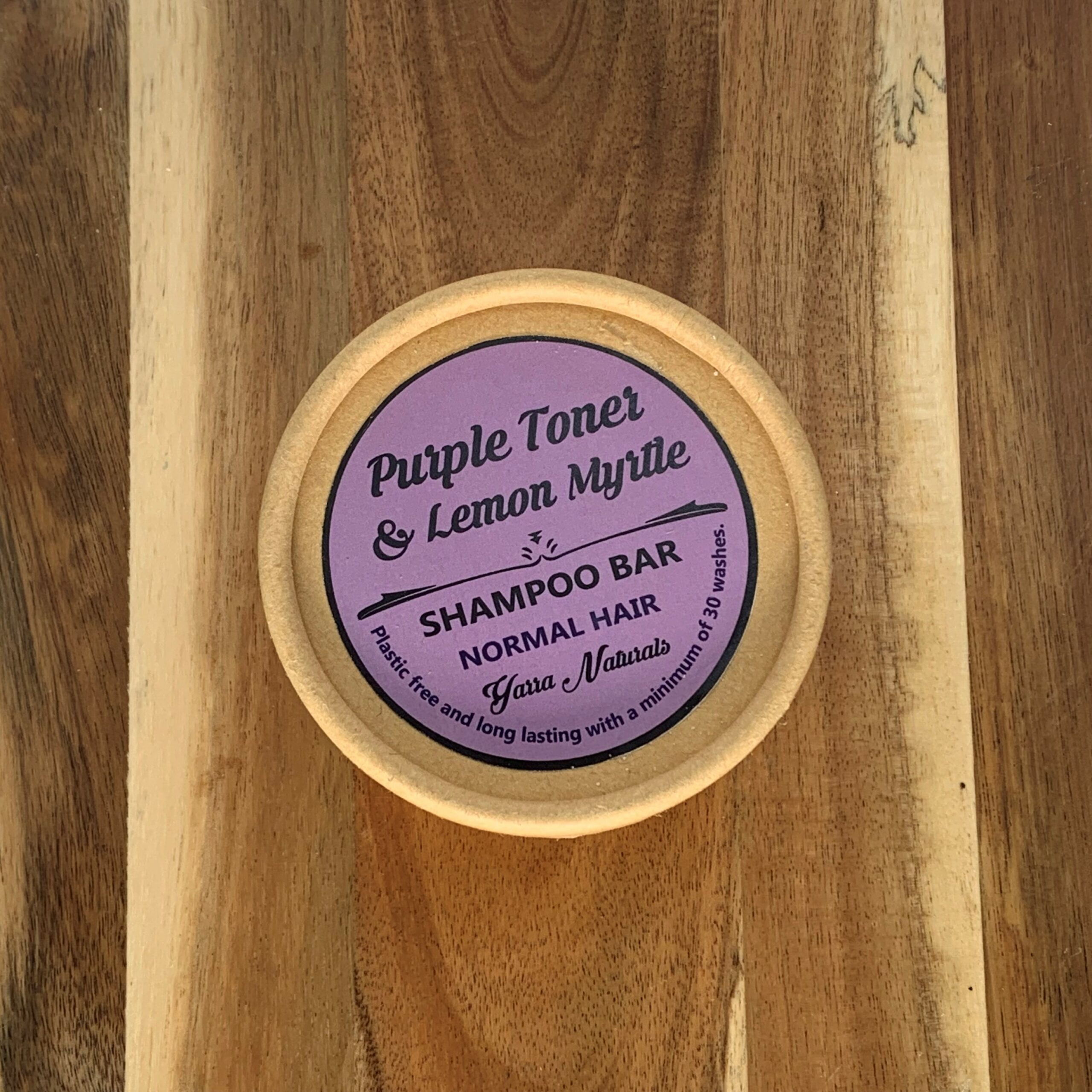 Yarra Naturals Lemon Myrtle Shampoo Bar Purple Toning