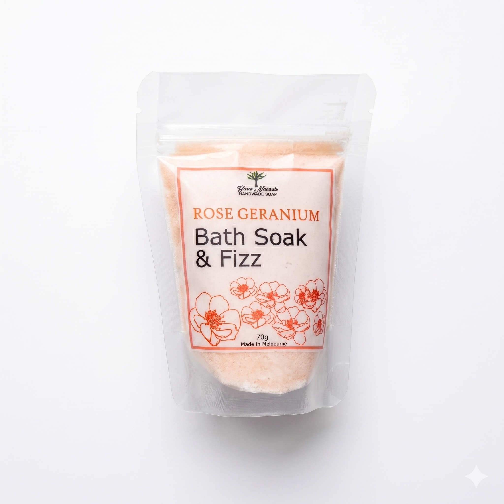 Rose Geranium Bath Soak Fizz