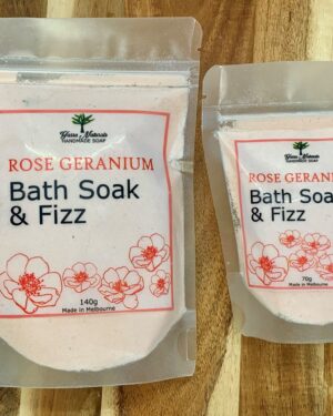 Bath Soak & Fizz rose Geranium