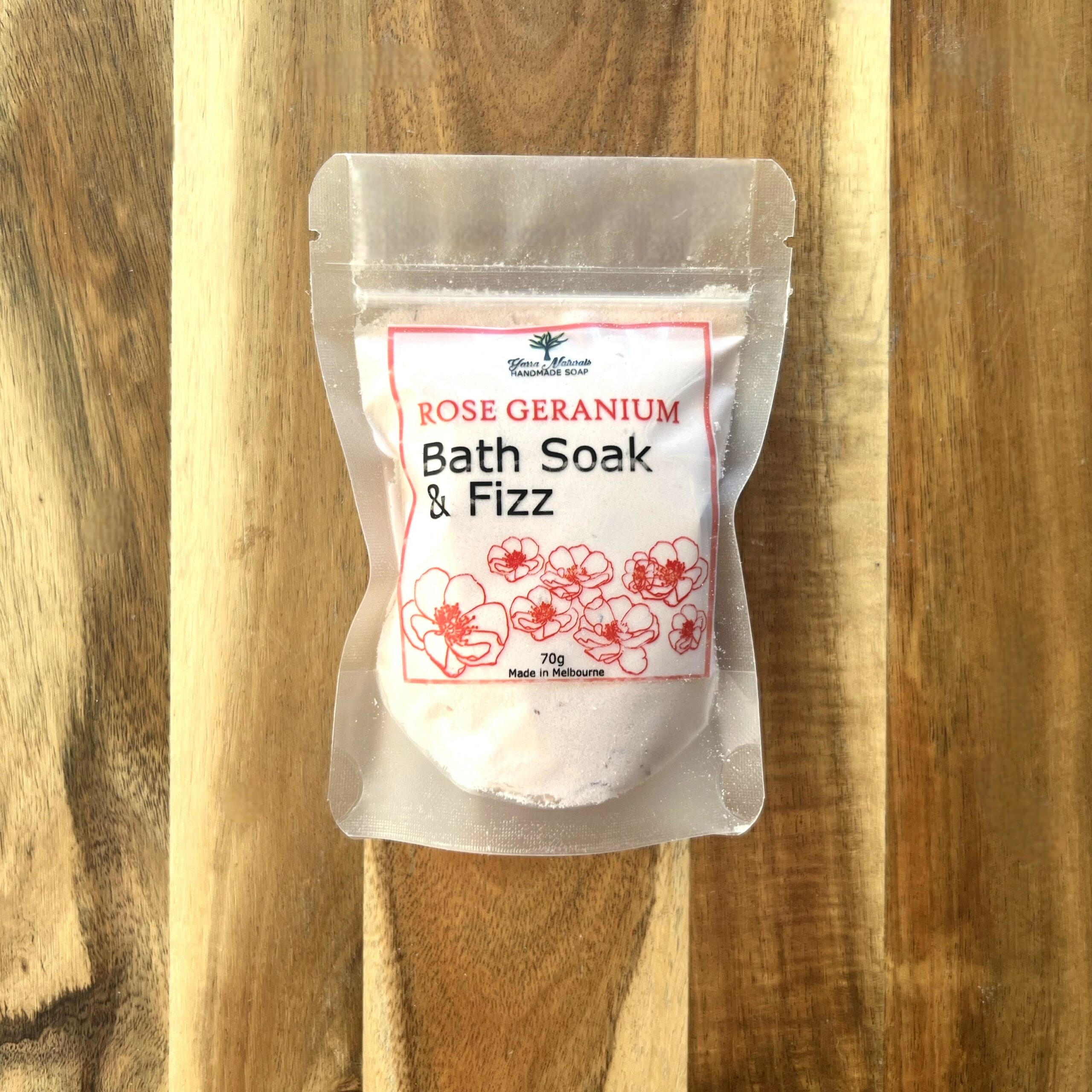 Rose Geranium Bath Soak & Fizz