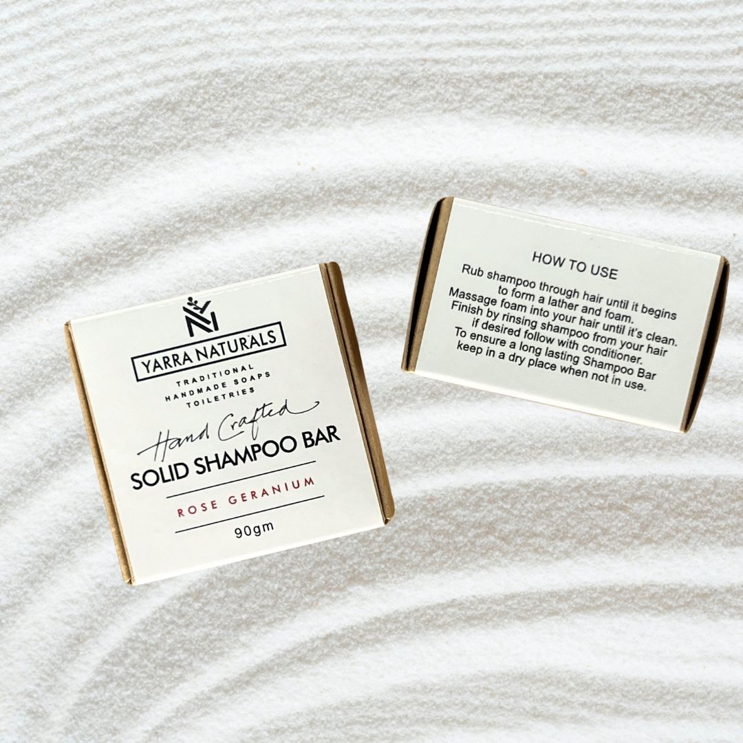 Yarra Naturals Rose Geranium Shampoo Bar