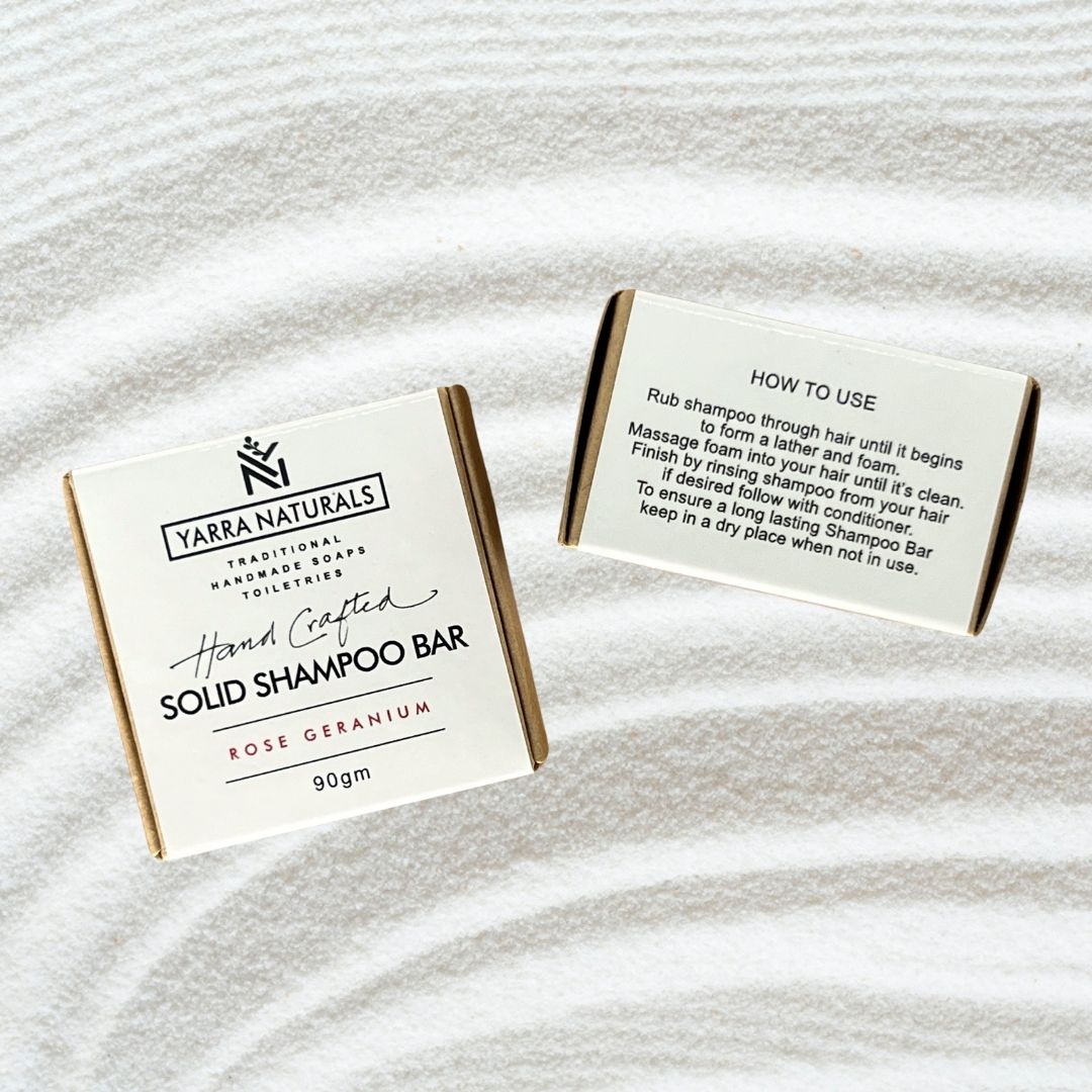 Yarra Naturals Rose Geranium Shampoo Bar