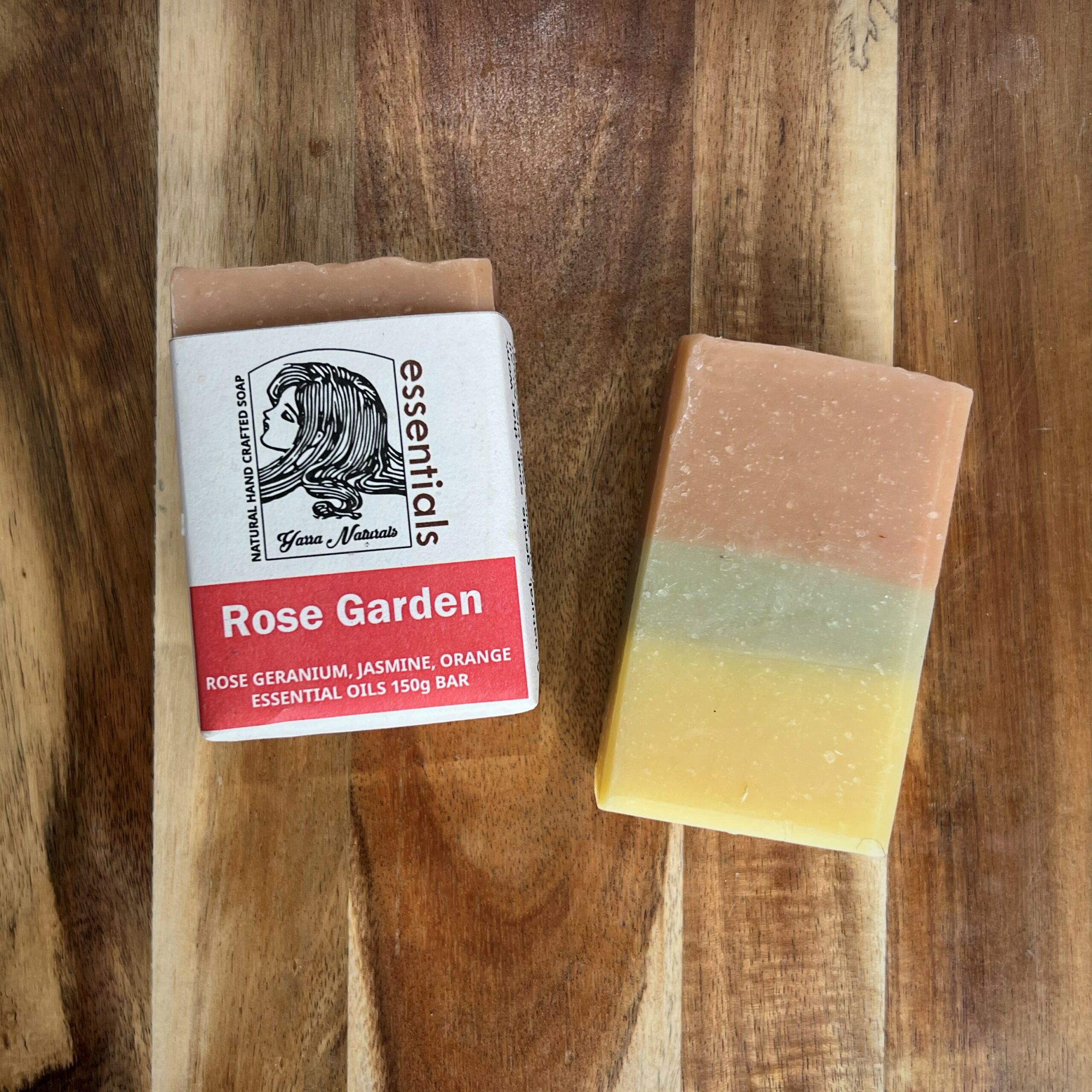 Rose Garden Body Soap Essentials Range (150g) Yarra Naturals