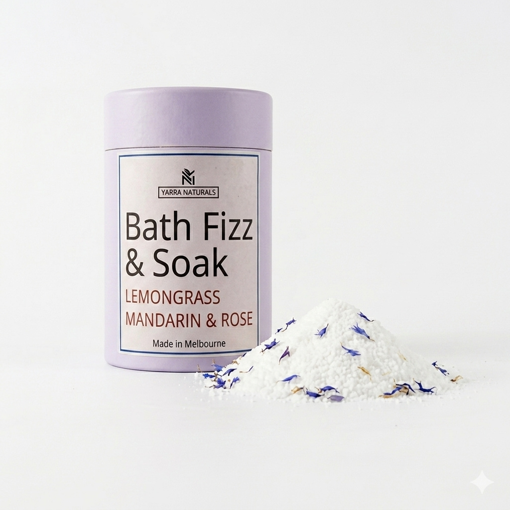 Bath Soak & Fizz Lemongrass, Mandarin & Rose Bath Soak & Fizz Lemongrass, Mandarin & Rose